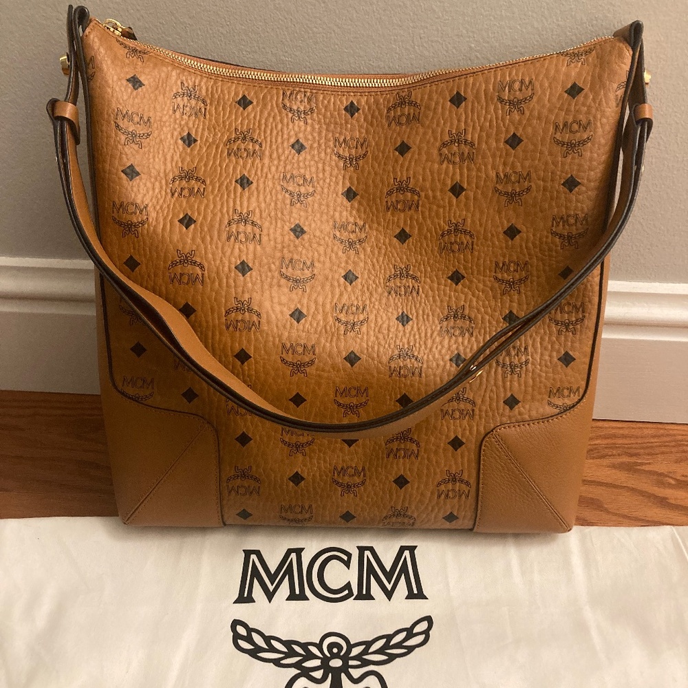 MCM Klara Monogram Visetos Hobo Bag